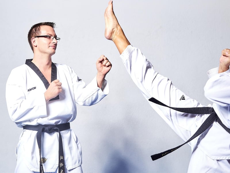 Taekwondo practice